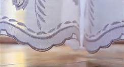 sheer curtain blowing