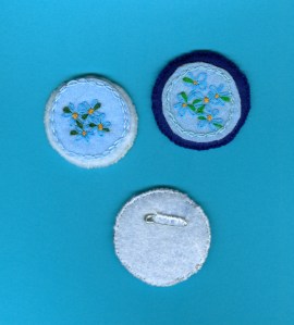 forget-me-not brooches