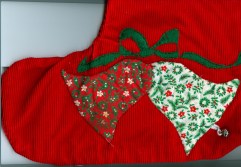 foot of Alanna's xmas stocking