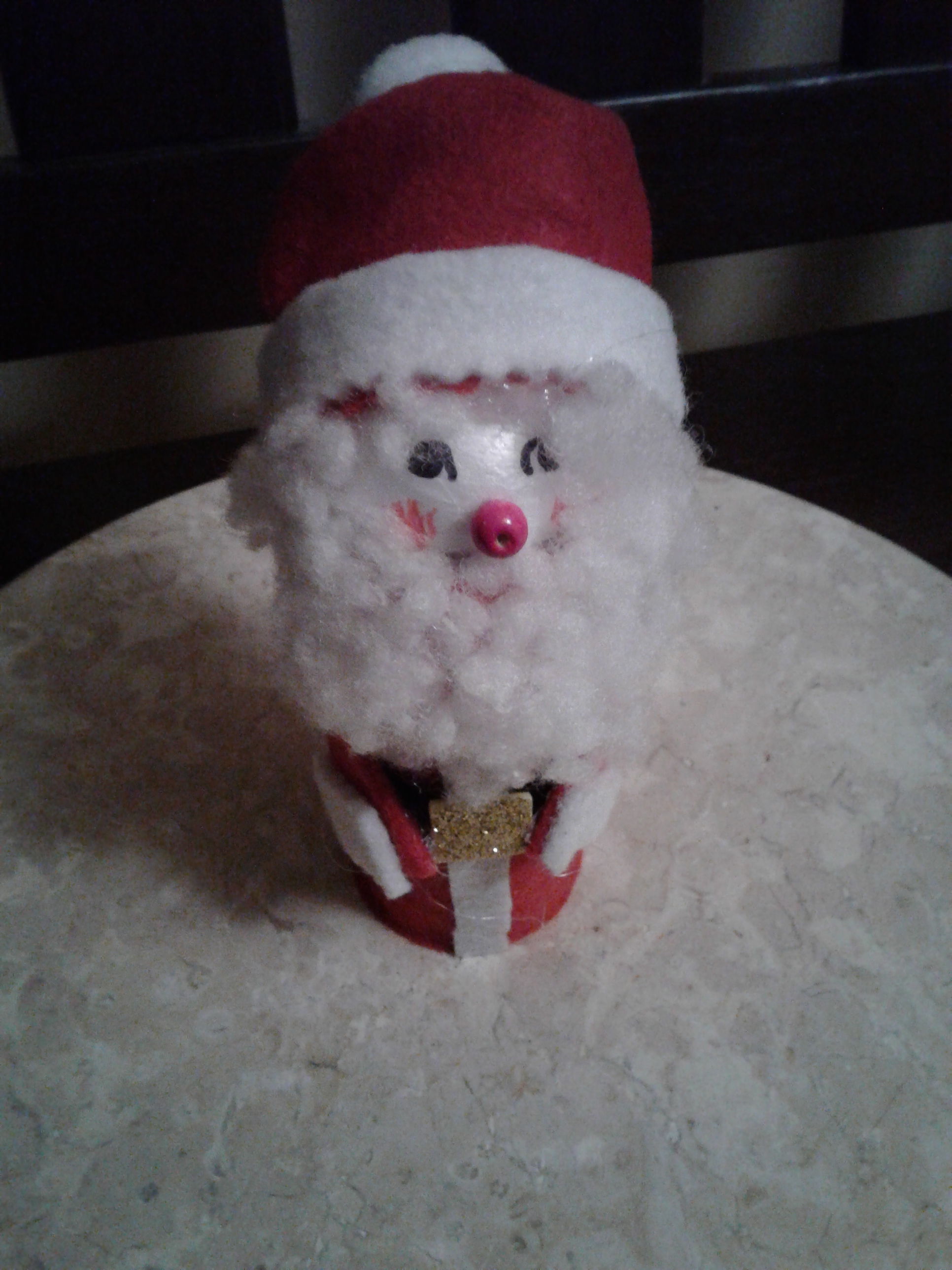 Santa from a paper role
