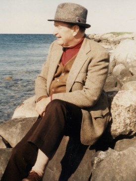 Dad looking out to sea